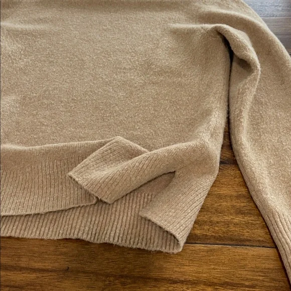 J Crew crew neck sweater extra soft camel tan size M - Picture 9 of 11